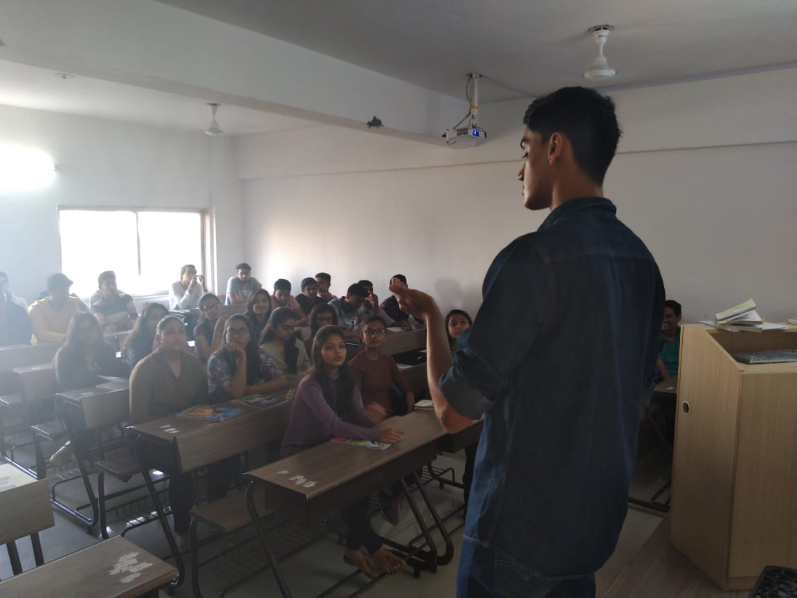 Seminar on "Student Empowerment" by Ex-student Kushal Chauhan from BCA Stream