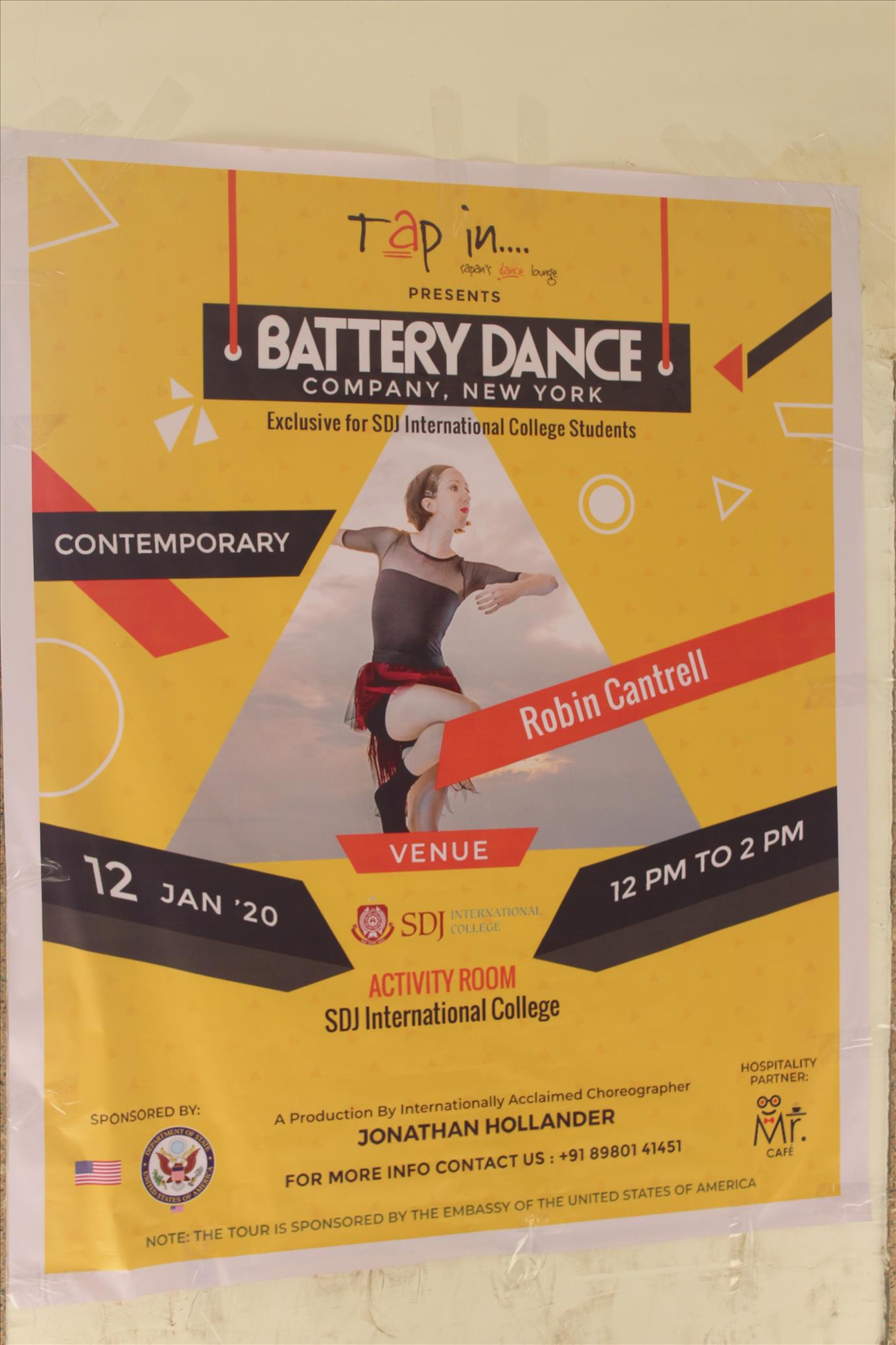 “Workshop on Contemporary Dance by Battery Dance Company, New York” organized by 5678 Club