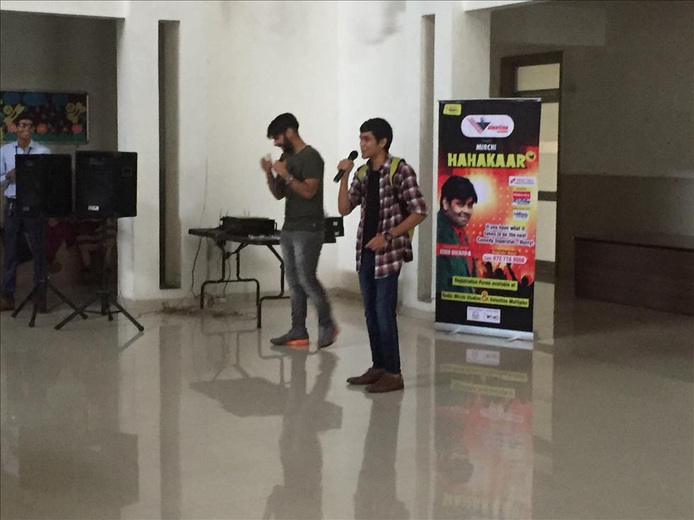 Radio Mirchi RJ Rahul at SDJIC to promote Stand up comedy show " Mirchi HAHAKAR"...