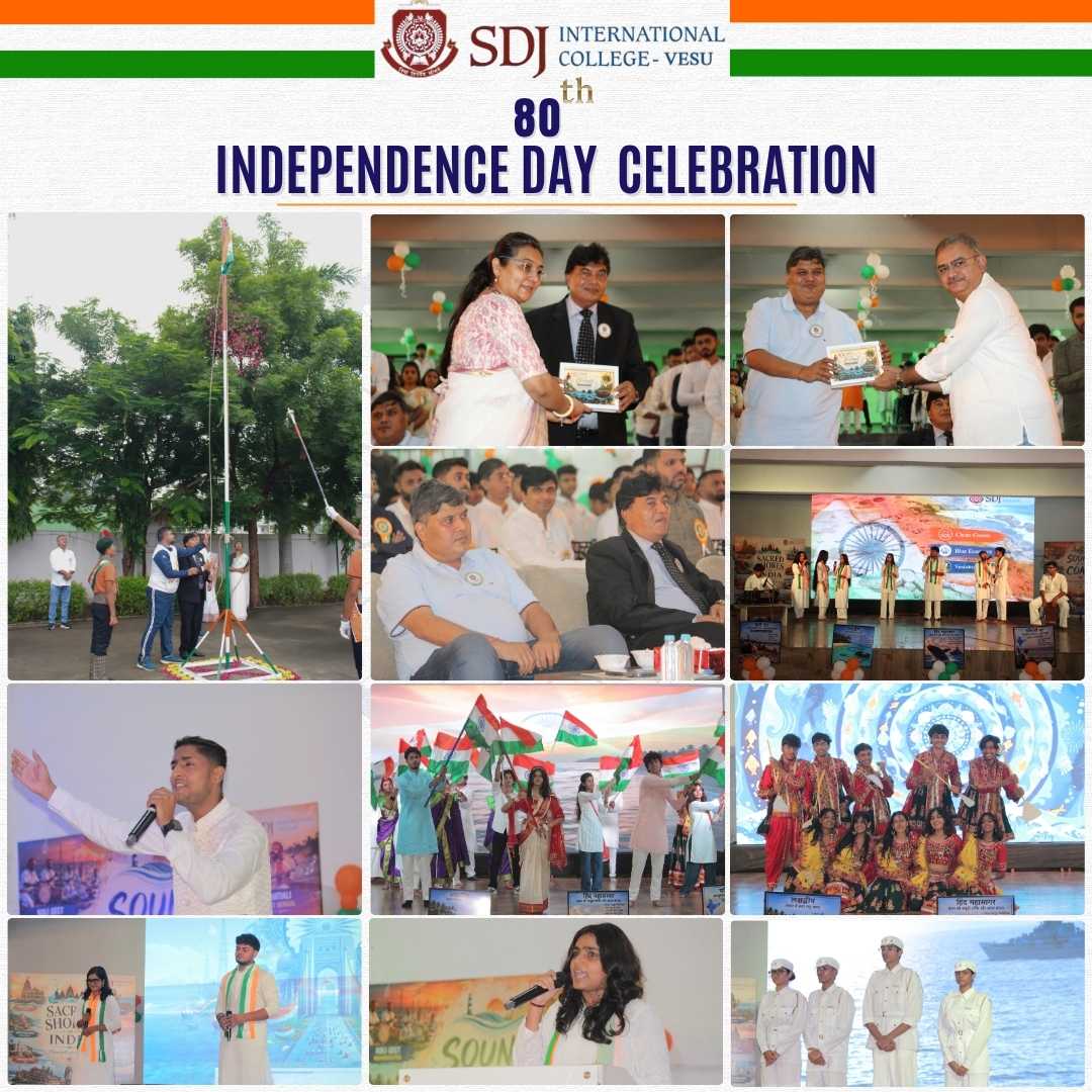 SDJ International College Celebrates 80th Independence Day with Patriotic Fervor