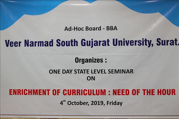 One Day State Level Seminar on “Enrichment of Curriculum: Need of the Hour”
