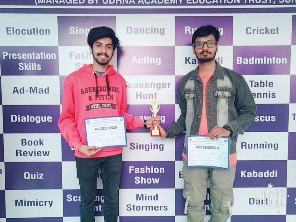 WINNERS OF PRATIBHA PARV - SCAVENGERS HUNT – FIRST RANK