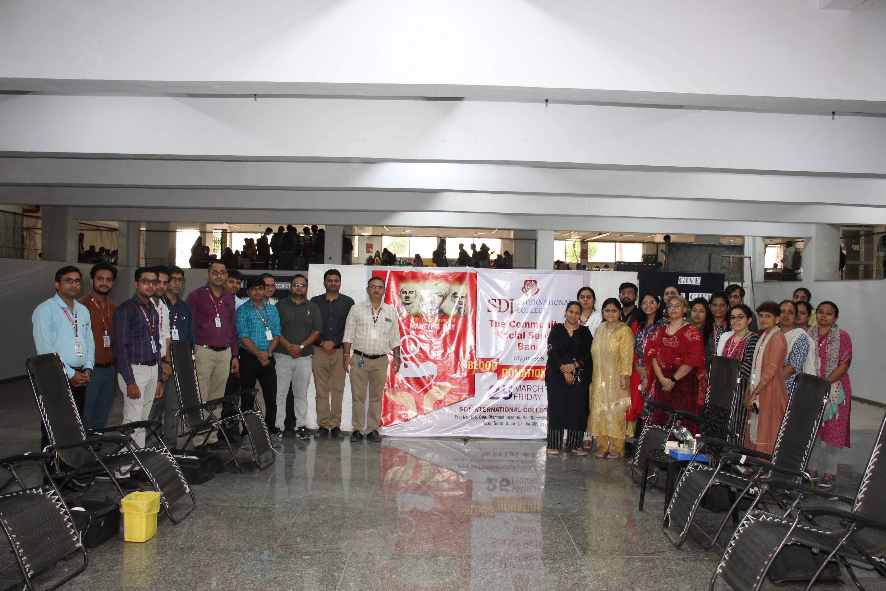 “Blood Donation Camp” organized by IQAC of SDJIC