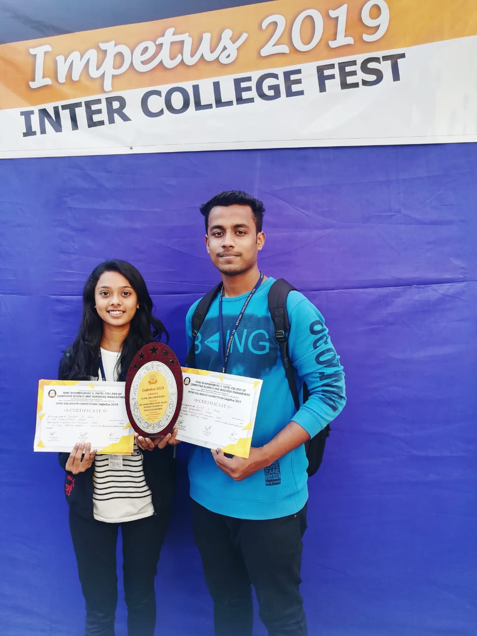 IMPETUS  2019 COMPETITION organized by S. V. Patel College