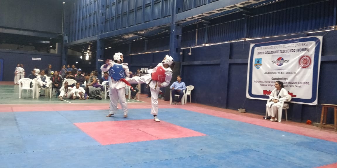 Inter college Taekwondo championship held at Agrawal Vidhyadhar