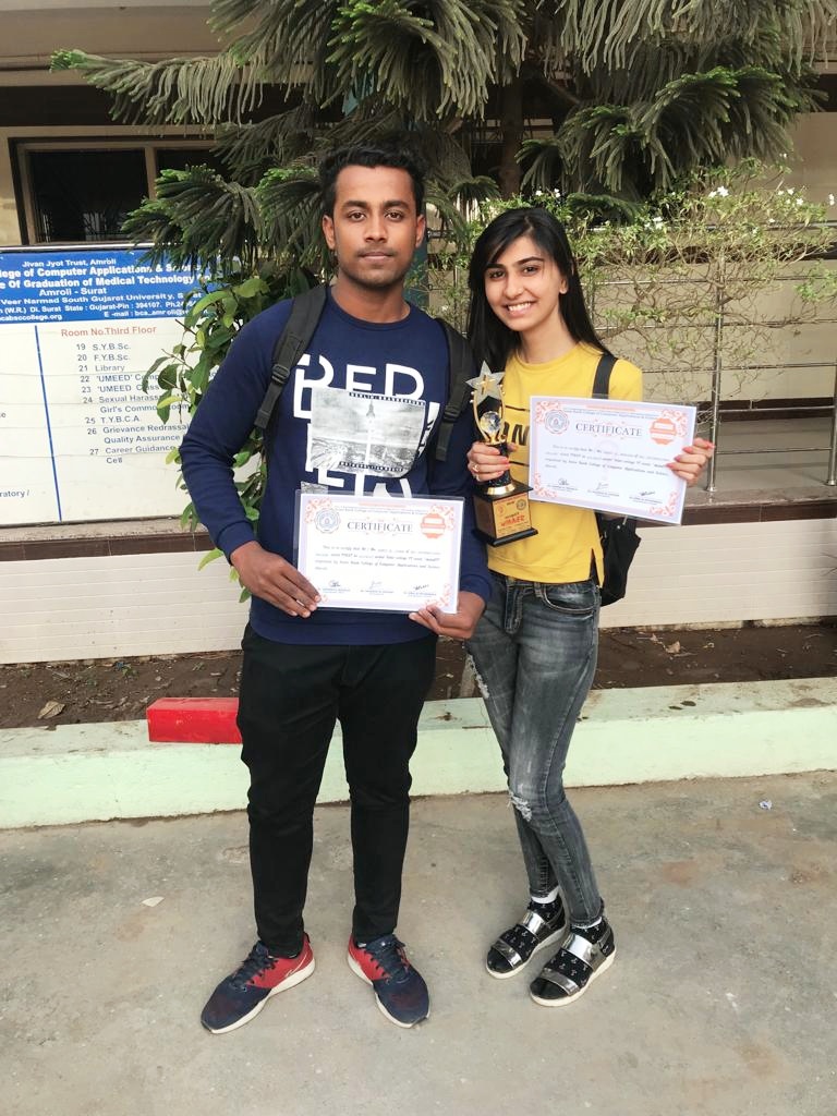 Congratulation the Winners of Mind IT - 2019 organised by SUTEX college, Amroli