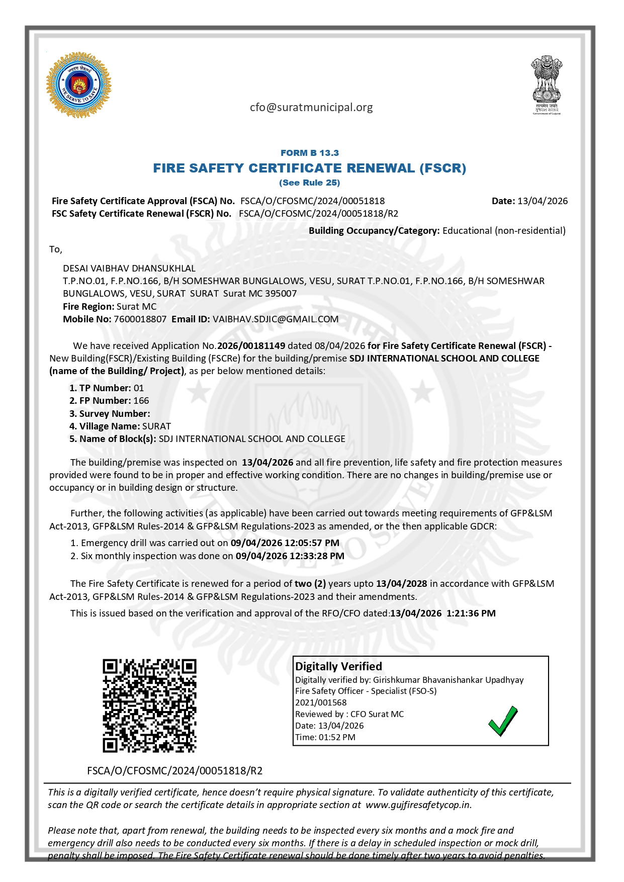 FIRE SAFETY