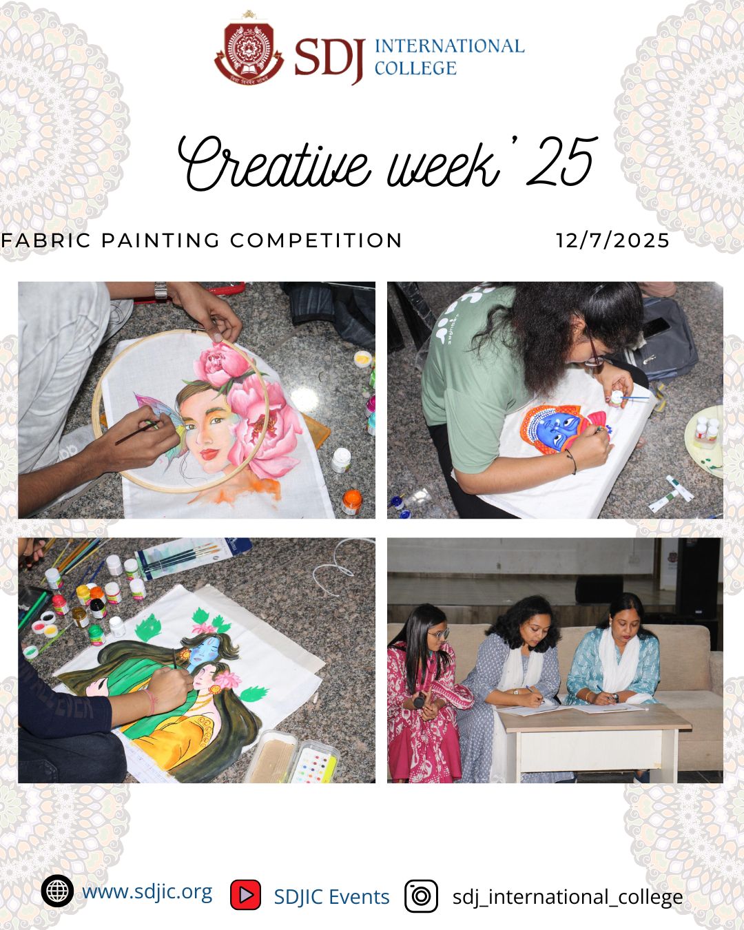 Creative Week’25 – Fabric Painting Competition