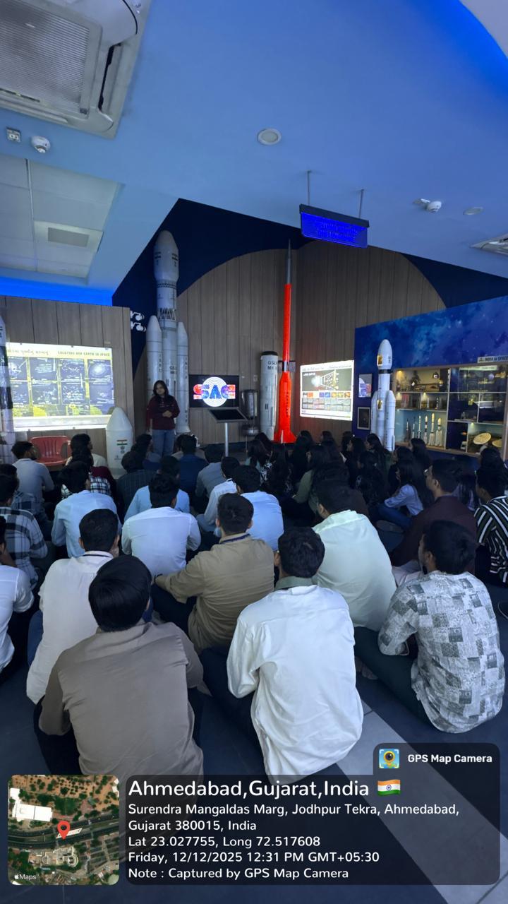 Academic Visit to ISRO Exhibition Center, Indroda Nature Park and Akshardham Temple, Gandhinagar